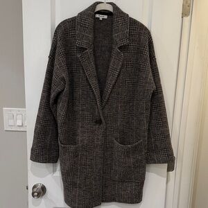 Madewell Plaid Blazer Style Coat